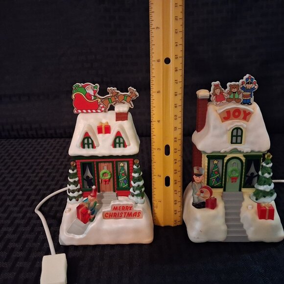 Hallmark Christmas Caroling Cottages Seasons Greetings Joy House Xmas - Picture 6 of 10